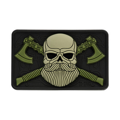 M-Tac Bearded Skull with Axes 3D PVC