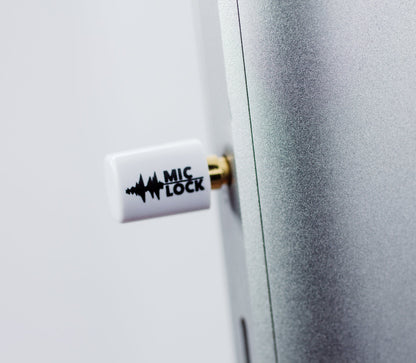Mic-Lock 3.5mm Mini Single Ended  Microphone Blocker White