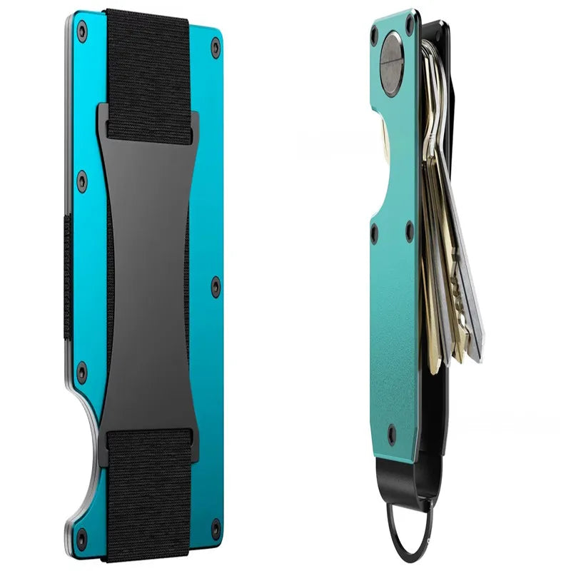 New Metal Card Bag Carbon Fiber Wallet Wallet RFID Anti-theft Swiping Blocking Technology