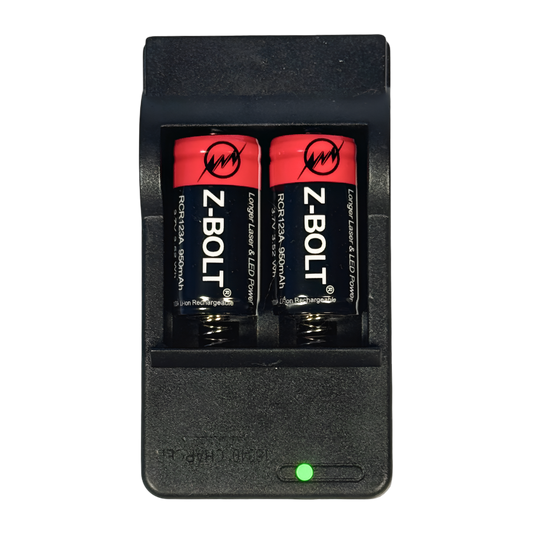 RCR123A Rechargeable Batteries & Charger