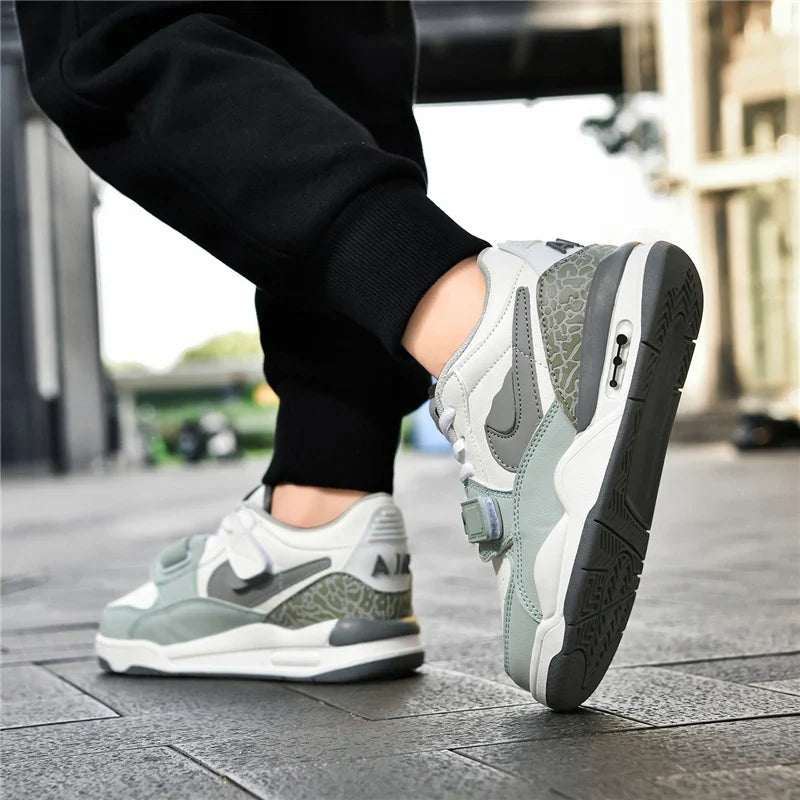 Boys' shoes 2025 new autumn and winter casual board shoes low-top basketball shoes anti-slip and versatile sports shoes