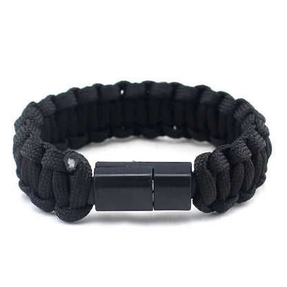 USB Cable Bracelet Charging Sync Data Cable Cord