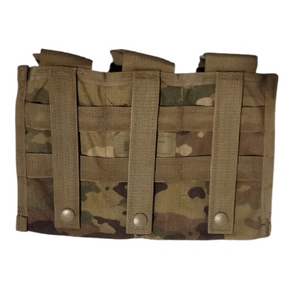 USGI OCP Multicam MOLLE II Triple M4 Magazine Pouch issued condition