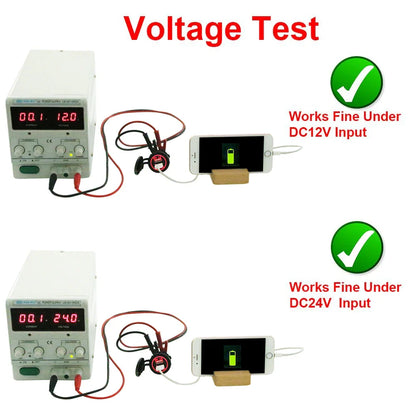 Car Charger USB Vehicle DC12V-24V Waterproof Dual USB Charger 2 Port Power Socket 5V 2.1A/1A car-charger