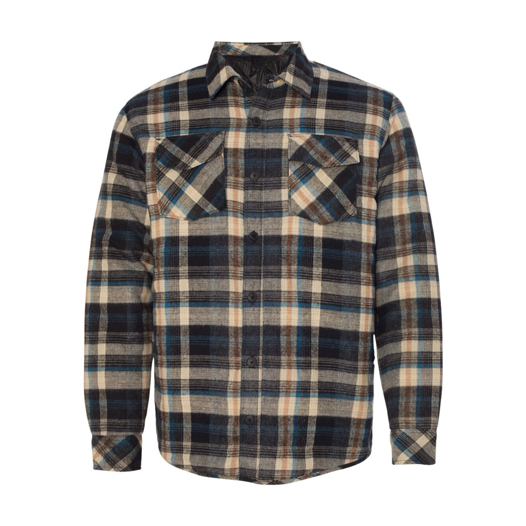 Quilted Flannel Shirt Jacket