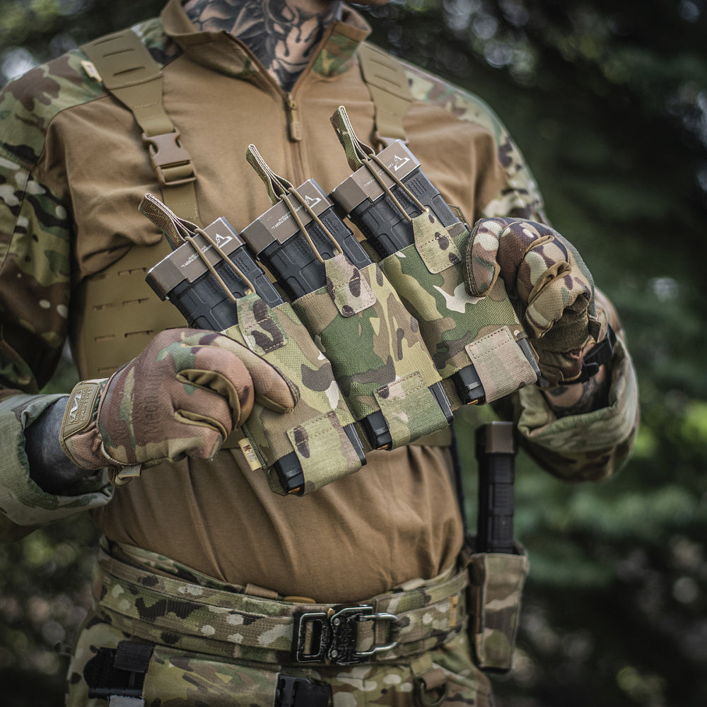 M-Tac Elastic Triple Mag Pouch Elite Laser Cut