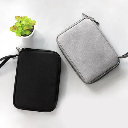 Accesorios digitales bolsa de acabado cargador de datos Cable de doble capa accesorios de viaje bolsa auriculares Usb Flash Drive organizar