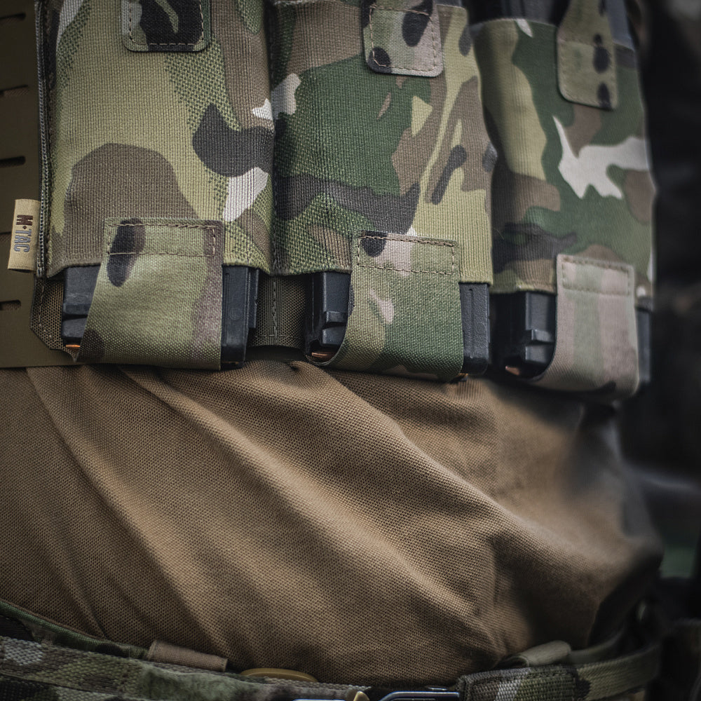 M-Tac Elastic Triple Mag Pouch Elite Laser Cut
