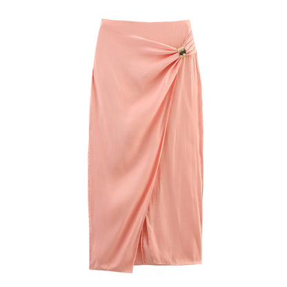 European and American fashion neck hanging sleeveless vest high waist two-piece set