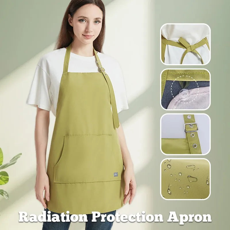 1Pc Cell Phone Emf Shielding Apron Electromagnetic Radiation Protective Silver Fiber Lining Apron Emf Shielding Safety Clothing