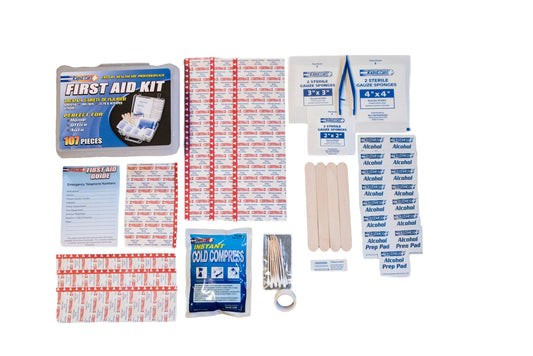 107 Piece Deluxe First Aid Kit