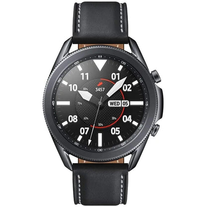 Samsung Galaxy Watch3 2020 Smartwatch (Bluetooth + Wi-Fi + GPS) International Model (Black 45mm) (Renewed)