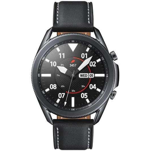 Samsung Galaxy Watch3 2020 Smartwatch (Bluetooth + Wi-Fi + GPS) International Model (Black 45mm) (Renewed)