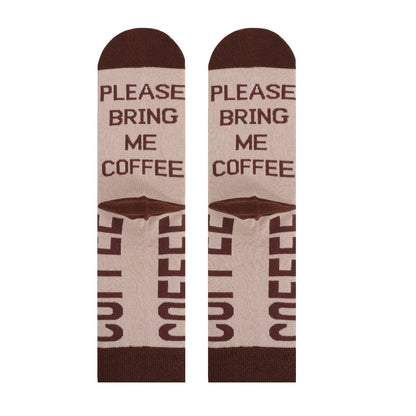 IF YOU CAN READ THIS Socks European And American Mid Tube Socks Letter Casual Winter Socks