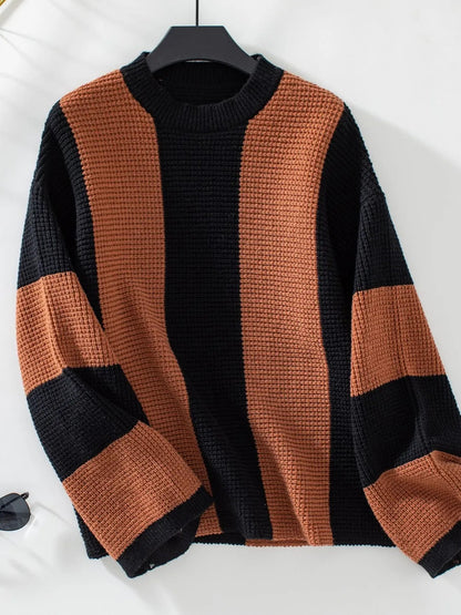 Knitted sweater autumn and winter new casual loose pullover sweater for women
