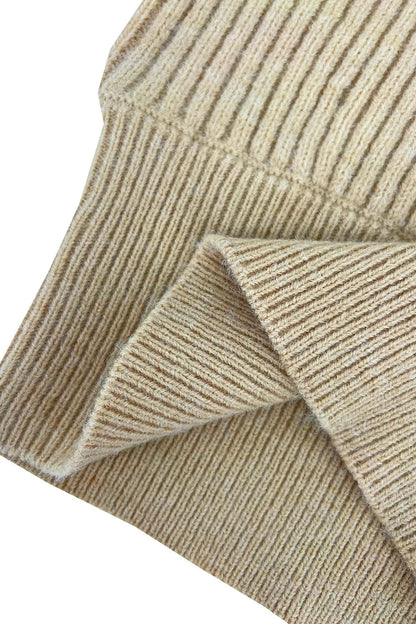 Knitted top women's solid color versatile