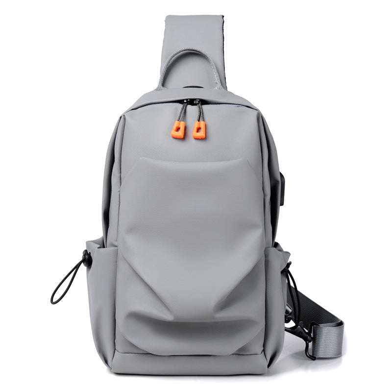 Men's sports chest bag shoulder bag simple men's crossbody bag fashionable small shoulder bag