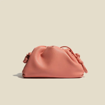 New Fashion Solid Color Headbag For Women Soft Leather Shoulder Crossbody Bag Female Travel Casual Bags