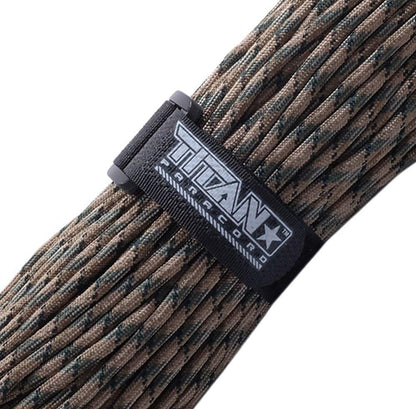 Paracord Fasteners, Hook & Loop, 5-Pack | BLACK