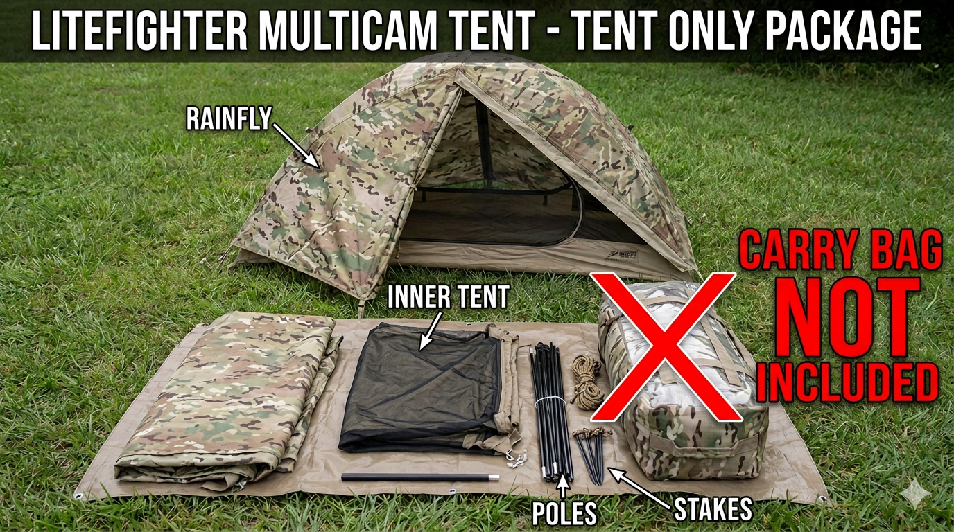 Litefighter Multicam OCP issued Tent single person