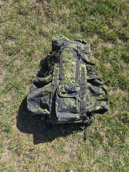 Danish Army Flecktarn 70L Ruckack Surplus M84 M96 Camo PLCE Backpack Combat Pack