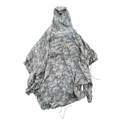 Genuine USGI ACU/UCP Wet Weather Poncho – Tactical Rain Gear & Emergency Shelter