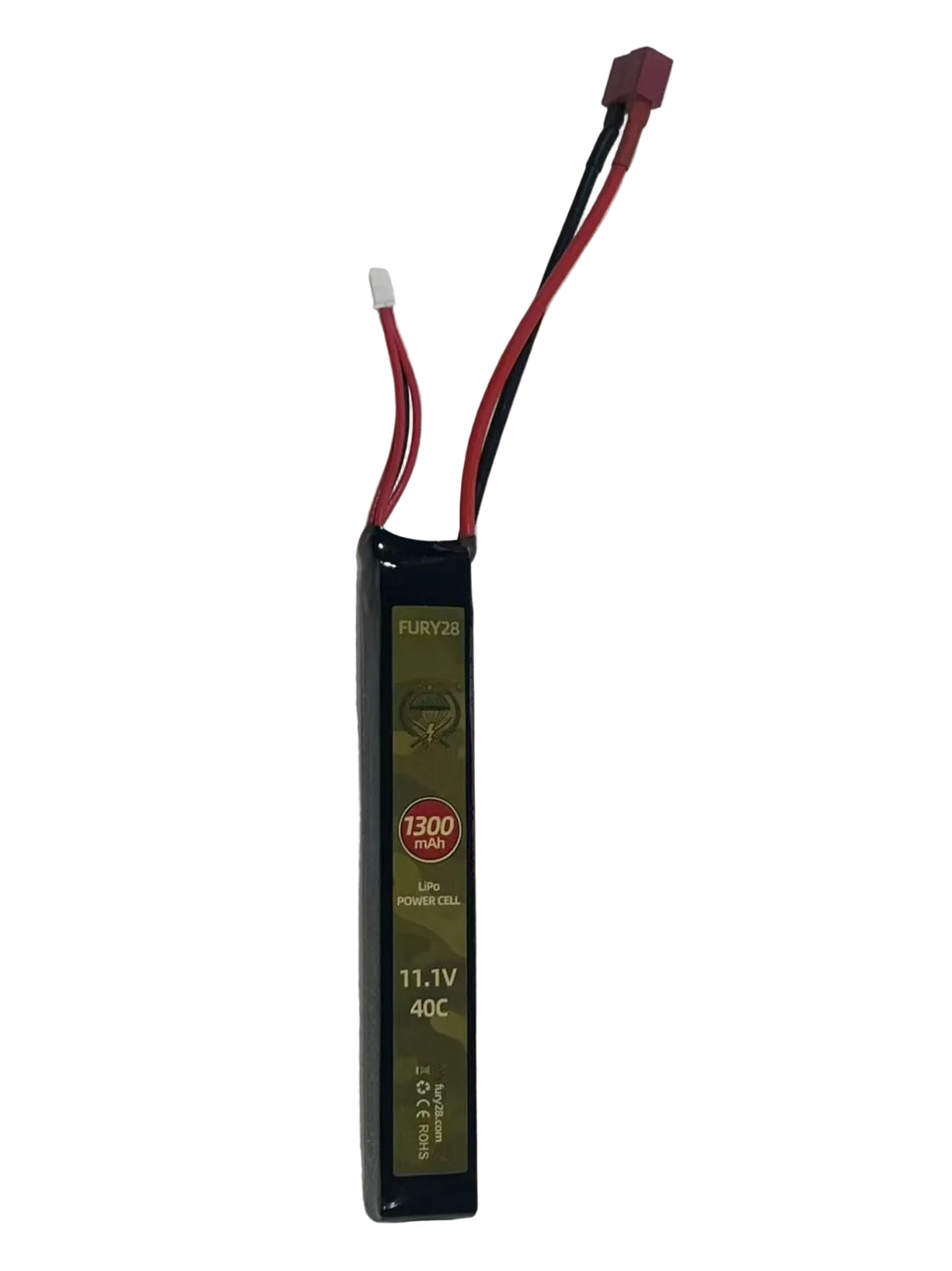 Fury28.com 11.1V 1300mAh  Airsoft LiPo Battery + B3 Charger Combo