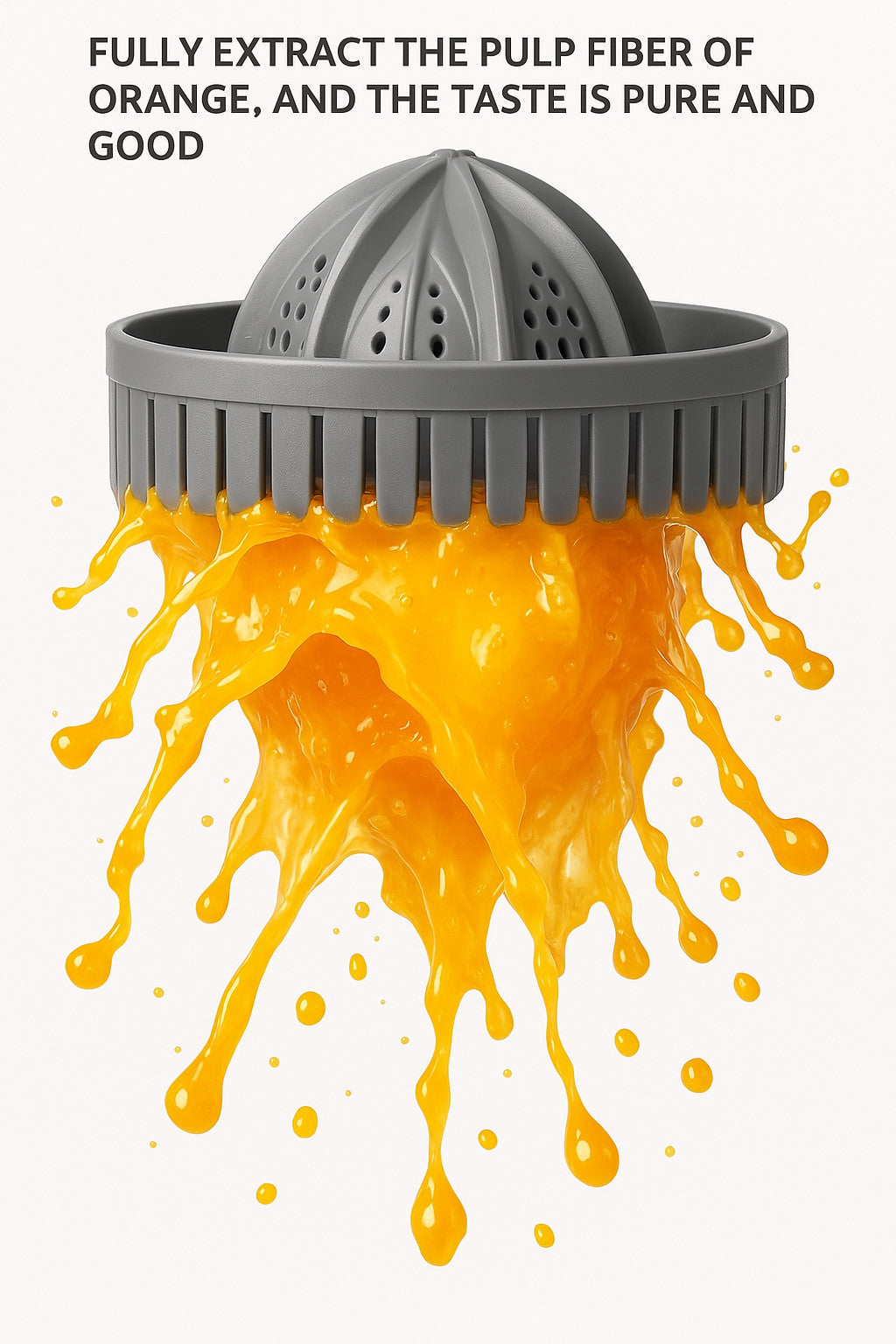 Electric Citrus Juicer Rechargeable Hands-Free Masticating Orange Lemon Squeezer