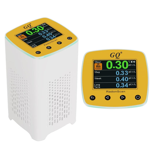 GQ RadonScan Home Radon Detector Monitor Alpha Radiation Large Color Display