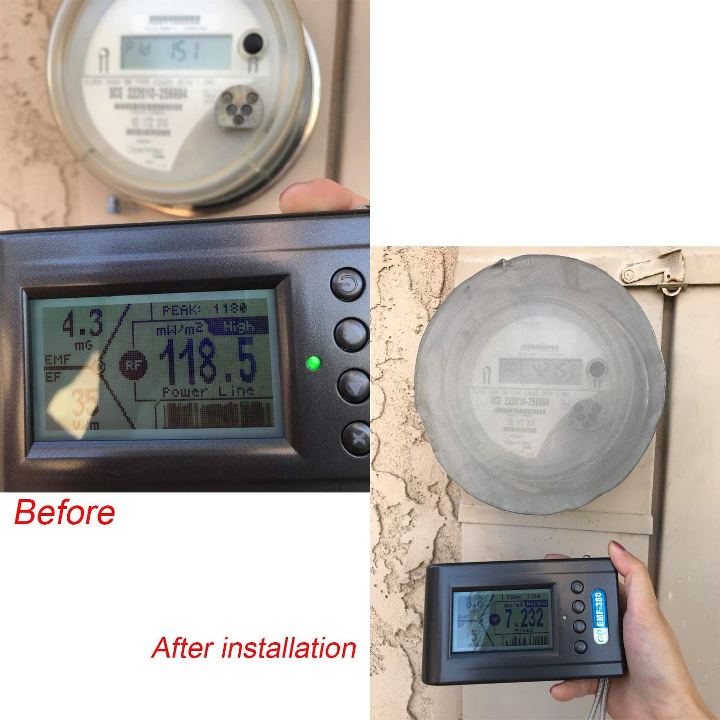 [Upgraded] Smart Meter Cover, RF Radiation Shield, Easy to Install Faraday Cage