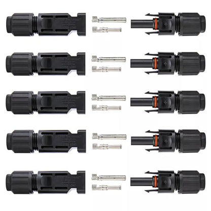 10/20/50/100/200 Pairs Male Female Solar Cable Connectors For DIY Solar Panel US