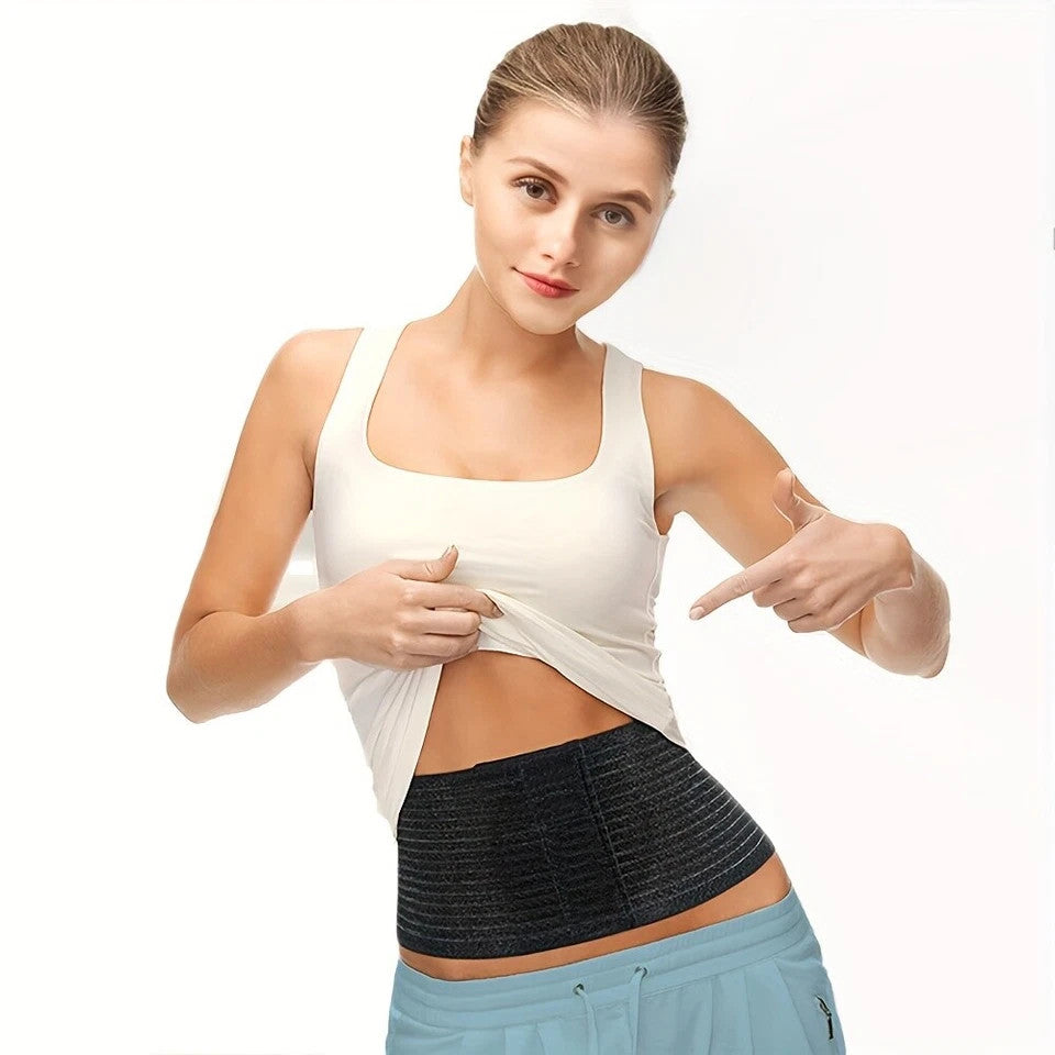 Umbilical Hernia Belt for Men and Women Abdominal Support Binder with Compress