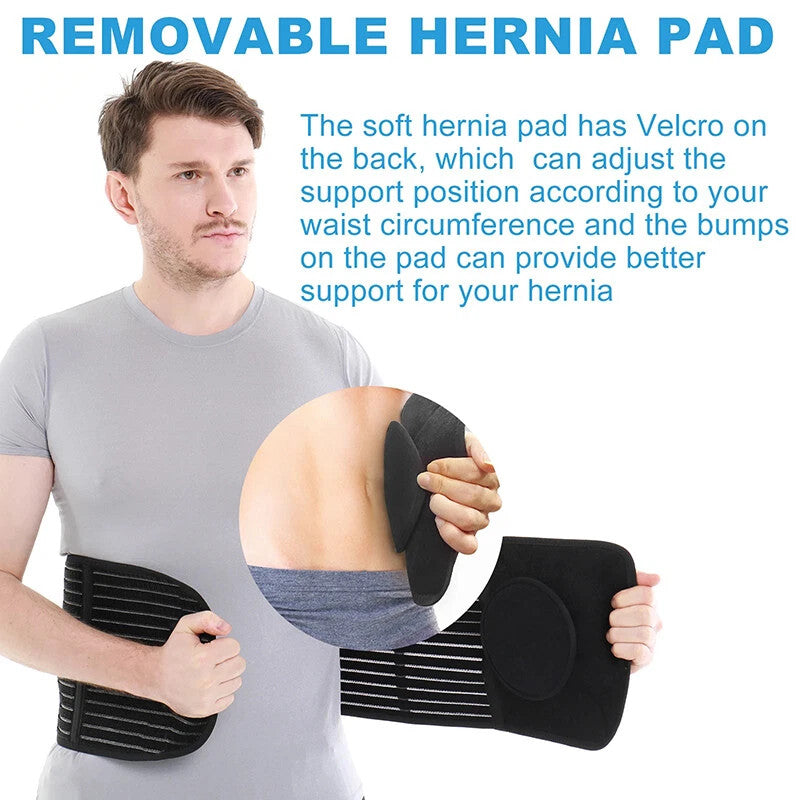 Umbilical Hernia Belt for Men and Women Abdominal Support Binder with Compress