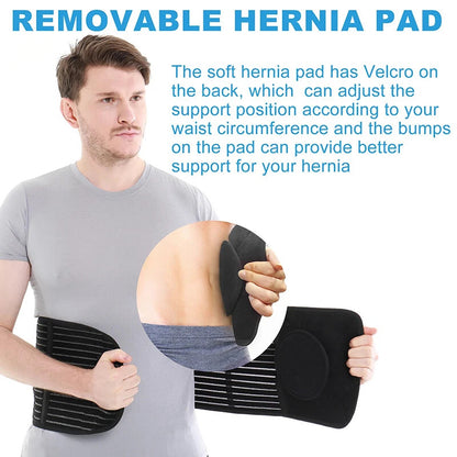 Umbilical Hernia Belt for Men and Women Abdominal Support Binder with Compress