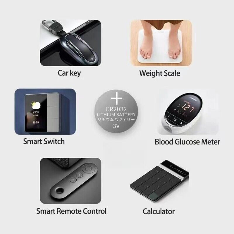 5-50x LITHIUM BATTERY 3V CR2032 CR 2032 BR2032 DL2032 Remote Button Cell Watch