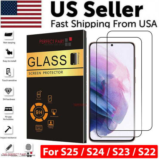For Samsung Galaxy S25 S24 S23 S22 PLUS ULTRA Tempered Glass Screen Protector A+