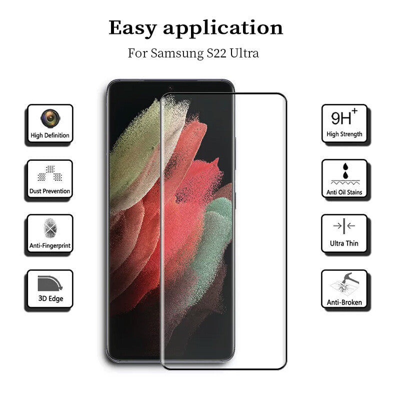 For Samsung Galaxy S25 S24 S23 S22 PLUS ULTRA Tempered Glass Screen Protector A+