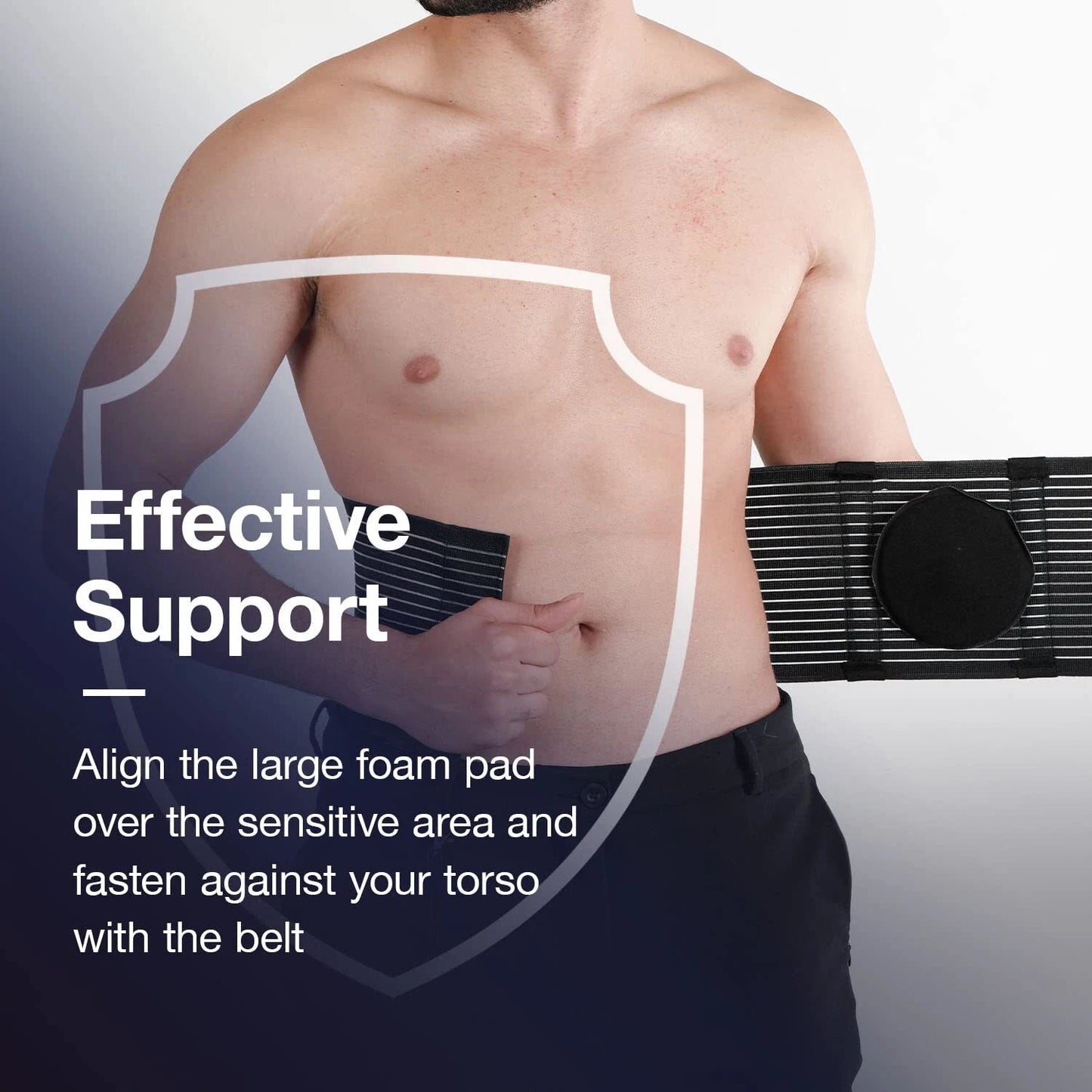 Umbilical Hernia Belt for Men and Women Abdominal Support Binder with Compress