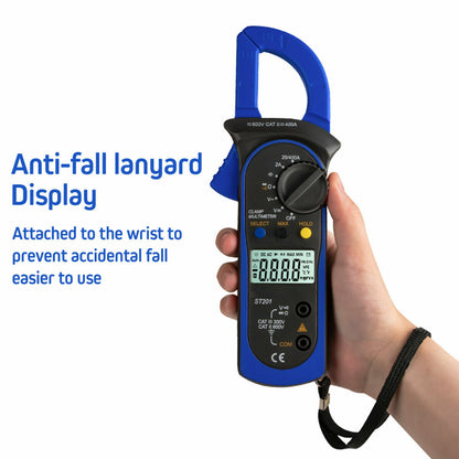 Digital Multimeter Tester AC DC Volt Ohm Amp Clamp Meter Auto Range LCD Handheld