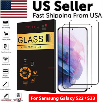 For Samsung Galaxy S25 S24 S23 S22 PLUS ULTRA Tempered Glass Screen Protector A+