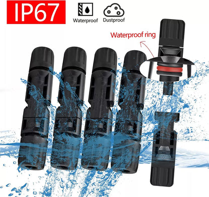 10/20/50/100/200 Pairs Male Female Solar Cable Connectors For DIY Solar Panel US