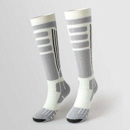 Sport's House women's outdoor thick looped warm Merino wool ski socks