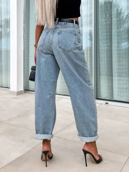 Street Trendy Casual Loose Women's Jeans