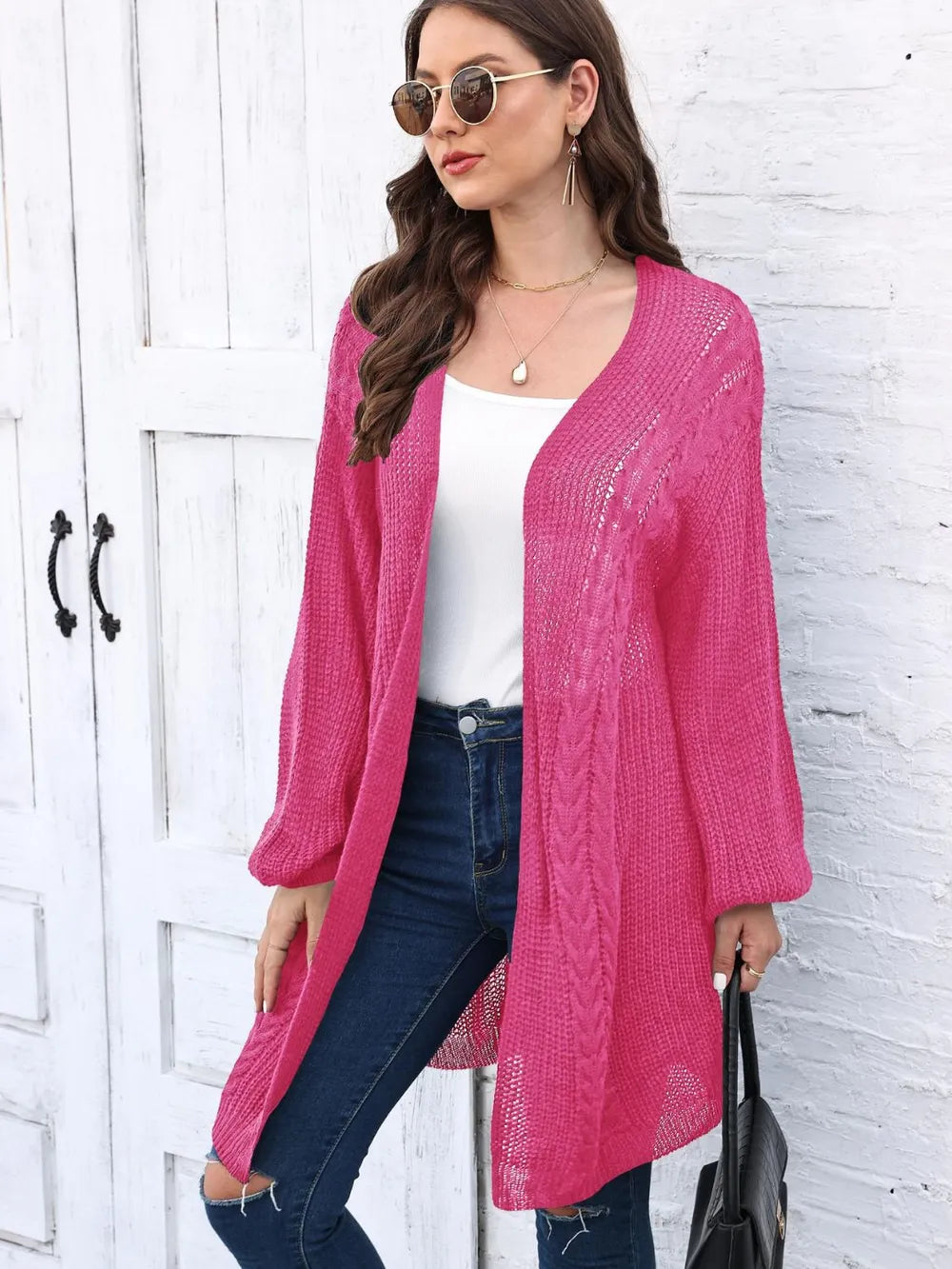 Women's Spring and Autumn New Woven Sweater Loose Casual Sweater Jacket